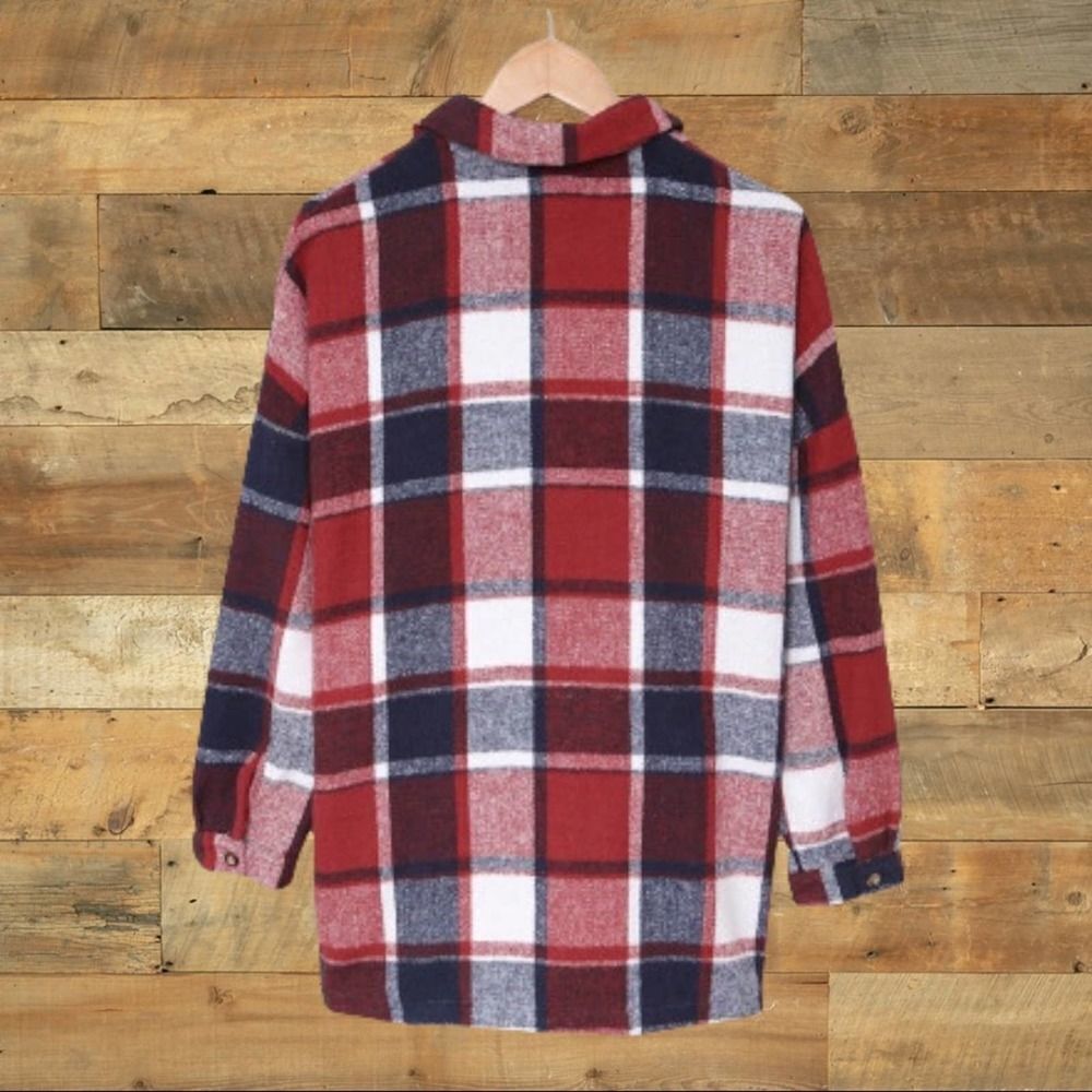 NWT Plaid Shacket  - Picture 6 of 11